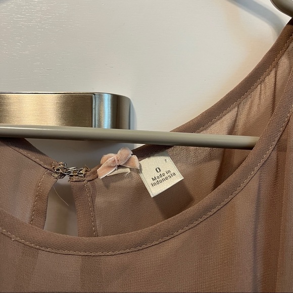 Lauren Conrad Tan Cocktail Dress With Ruffle Detail - Picture 8 of 8